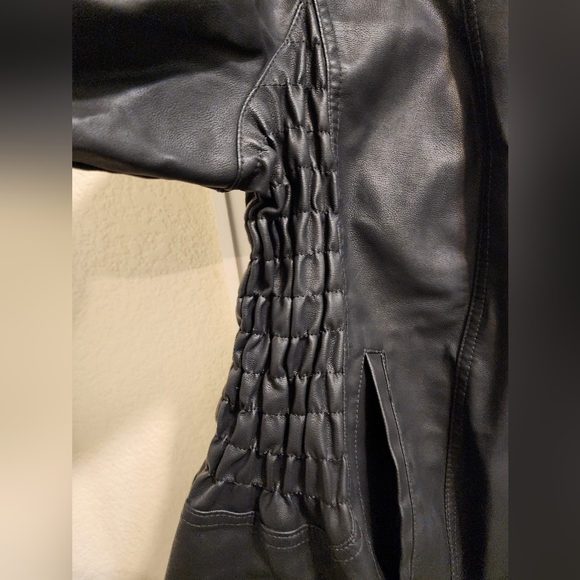 NWOT Simply Emma Faux Leather Biker Jacket - Picture 2 of 6
